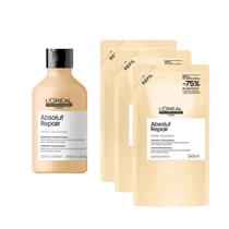 Kit Shampoo Gold Quinoa 300ml + 3 Refis 240ml Kit Shampoo Gold Quinoa 300ml + 3 Refis 240ml