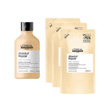 Kit Shampoo Gold Quinoa 300ml + 3 Refis 240ml