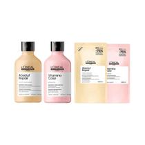 Kit Shampoo Gold Quinoa 300ml + Shampoo Vitamino Color 300ml + 2 Refis 240ml