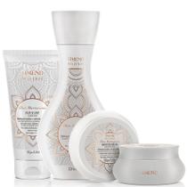 Kit Shampoo + Hair Butter Máscara + Balm Selante Amend Millenar Óleos Marroquinos Kit Shampoo + Hair Butter Máscara + Balm Selante Amend Millenar Óleos Marroquinos