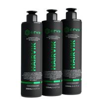 Kit Shampoo Hairvik 2 em 1 Masculino - 3 Unidades - Ervik