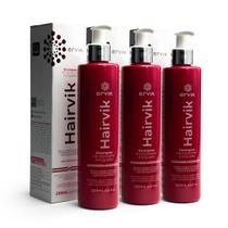 Kit Shampoo Hairvik Feminino - 3 Unidades