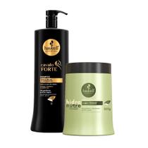Kit Shampoo Haskell Cavalo Forte 1L +Máscara Hidranutre 500g Kit Shampoo Haskell Cavalo Forte 1L +Máscara Hidranutre 500g
