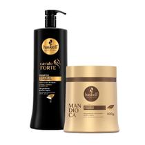Kit Shampoo Haskell Cavalo Forte 1L + Máscara Mandioca 500g Kit Shampoo Haskell Cavalo Forte 1L + Máscara Mandioca 500g