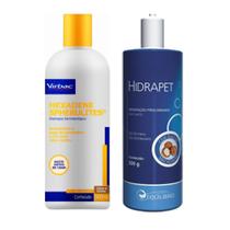 Kit Shampoo Hexadene Spherulites 500ml + Hidrapet Creme 500g - AGENER UNIAO E VIRBAC