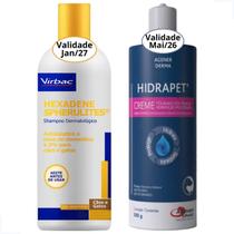 Kit Shampoo Hexadene Spherulites 500ml + Hidrapet Creme 500g