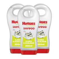 Kit Shampoo Huggies Chá De Camomila 200ml 3 Unidades