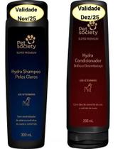Kit Shampoo Hydra Pelos Claros e Condicionador Brilho Desembaraço Para Cães E Gatos