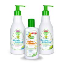 Kit Shampoo Infantil 300ml + Condicionador Hidrata Cabelinho 300ml + Colônia 120ml Bioclub