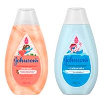 Kit Shampoo Johnson's Baby Cachos dos Sonhos 200ml e Condicionador Johnson's Cheirinho Prolongado 200ml - JXJ