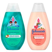 Kit Shampoo Johnson's Kids Blackinho Poderoso 400ml e Condicionador Johnson's Cachos dos Sonhos 200ml - JXJ