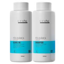Kit Shampoo + Leave-in Pós Química Antiquebra Lamine 500ml