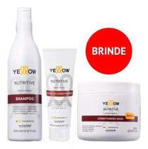 Kit shampoo+leave-in yellow nutritive mascara