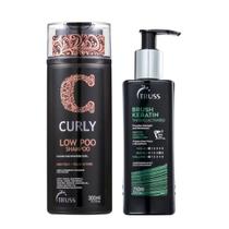 Kit Shampoo Low Poo Curly Truss 300ml + Brush Keratin Truss 250ml