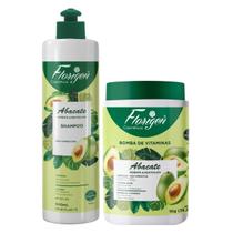 Kit Shampoo + Máscara Abacate 1kg/500ml Florigen