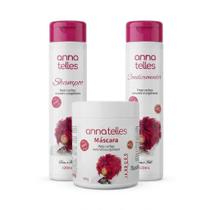 Kit Shampoo Máscara Anna Telles Hidratação Oleo Argan Cachos Kit Shampoo Máscara Anna Telles Hidratação Oleo Argan Cachos