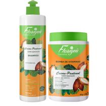 Kit Shampoo + Máscara Cacau + Pantenol 500ml Florigen