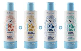 Kit Shampoo, Máscara, Cond, Ativador Cachos Infantil Onduleze