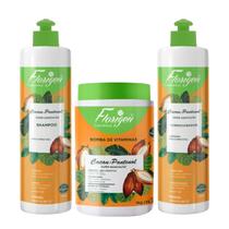 Kit Shampoo + Máscara + Condicionador Cacau + Pantenol 500ml Florigen