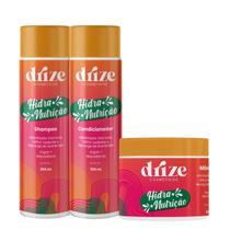 Kit Shampoo + Máscara + Condicionador Hidra Nutrição 300ml/350g Drize Kit Shampoo + Máscara + Condicionador Hidra Nutrição 300ml/350g Drize