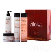 Kit Shampoo Máscara Condicionador Leave-in Elinka Brilho