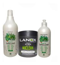 Kit Shampoo + Máscara + Condicionador Profissional Vegana