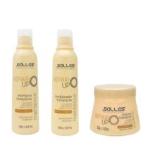Kit Shampoo + Máscara + Condicionador Repair Up 300ml Salles Profissional