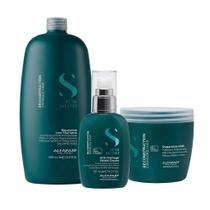 Kit Shampoo Máscara Creme Antidanos Alfaparf Semi Di Lino Reconstruction Kit Shampoo Máscara Creme Antidanos Alfaparf Semi Di Lino Reconstruction