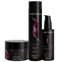 Kit Shampoo Máscara e Finalizador Aneethun Inside System Kit Shampoo Máscara e Finalizador Aneethun Inside System