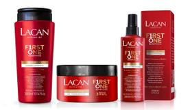 Kit Shampoo Máscara e Leave-in 10 Beneficios First One Lacan