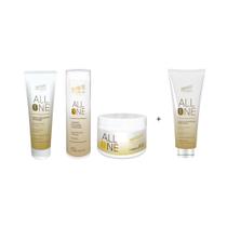 Kit Shampoo Máscara E Leave-in Para Tratamento Hidratante Profissional
