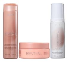 Kit Shampoo Máscara E Leavein Braé Revival