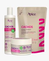 Kit Shampoo, Máscara e Refil Ativador 500ml Cachos Apice