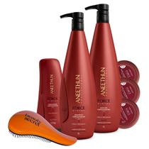 Kit Shampoo Mascara Finalizador doses Aneethun Force System