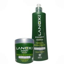Kit Shampoo + Máscara Força e Resistencia 500ml Lanox