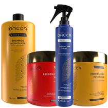 Kit Shampoo Máscara Hidratação Profissional 4 Produtos - Dacca Professional