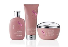Kit Shampoo Máscara Leavein Alfaparf Semi Di Lino Moisture Kit Shampoo Máscara Leavein Alfaparf Semi Di Lino Moisture