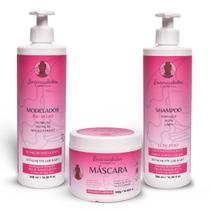 Kit Shampoo, Mascara, Modelador 3A-3B-3C Encaracolados