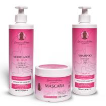 Kit Shampoo, Mascara, Modelador + Encaracolados