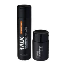 Kit Shampoo Masculino Fortalecedor Antiqueda e Pó Modelador Efeito Matte Rauk