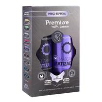 Kit Shampoo Matizador e Máscara Matizadora 500ml - Premisse