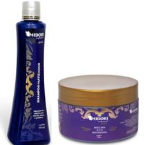 Kit Shampoo Matizador Máscara Sos Matizadora Midori Profissional