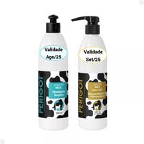 Kit Shampoo Milk Neutro E Máscara Hidratação Aveia e Mel 500ml Perigot Para Cães e Gatos