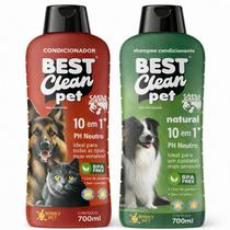Kit Shampoo Natural com Condicionador Pet 10 em 1 700ml