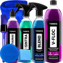 Kit Shampoo Neutro Automotivo V-Floc Limpador Sintra Fast Revitalizador Restaurax Cera Liquida Blend Spray Vonixx + Acessórios Kit Shampoo Neutro Automotivo V-Floc Limpador Sintra Fast Revitalizador Restaurax Cera Liquida Blend Spray Vonixx + Acessórios