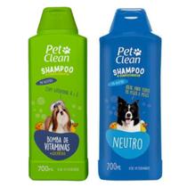 Kit Shampoo Neutro + Shampoo Bomba Vitamina Pet Clean