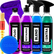 Kit Shampoo Neutro V Floc Revitalizador Restaurador Restaurax Cera Liquida Blend Spray Limpador Sintra Fast 500ml