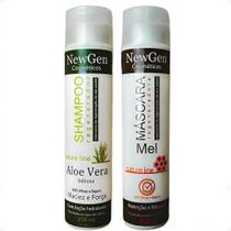Kit Shampoo Newgen Aloe Vera + Máscara Mel Hidratação, Nutrição Profunda, Crescimento Acelerado Kit Shampoo Newgen Aloe Vera + Máscara Mel Hidratação, Nutrição Profunda, Crescimento Acelerado