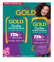Kit Shampoo Niely Gold Cachos Definição Prolongada 275ml + Condicionador 175ml