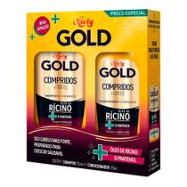 Kit Shampoo Niely Gold Compridos + Fortes 275ml + Condicionador 175ml